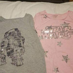 Girls star wars long sleeve shirt bundle